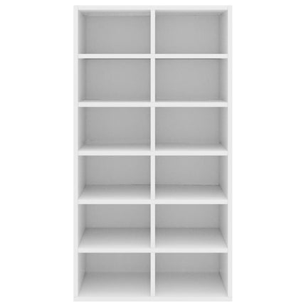 Skohylla vit 54x34x100,5 cm konstruerat trä