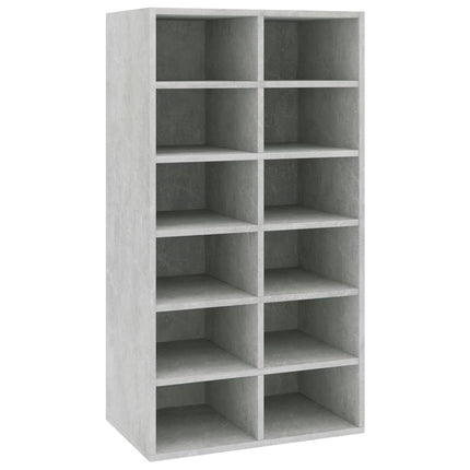 Skohylla betonggrå 54x34x100,5 cm konstruerat trä