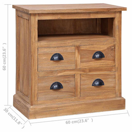 Sidoskåp 60x30x60 cm massiv teak