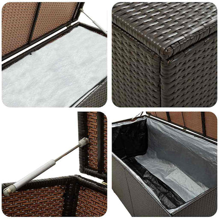 Dynbox konstrotting 100x50x50 cm brun