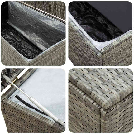 Dynbox konstrotting 200x50x60 cm grå
