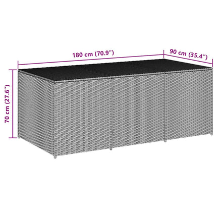 Dynbox konstrotting 180x90x70 cm svart