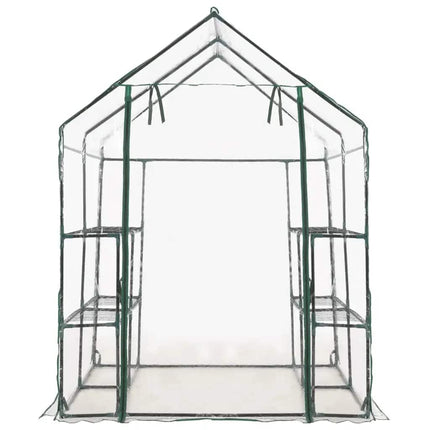 Växthus med 8 hyllor 143x143x195 cm