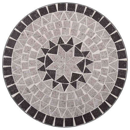 Mosaikbord brun 60 cm keramik
