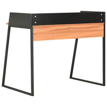 Skrivbord svart och brun 90x60x88 cm