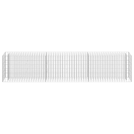 Planteringsgabion upphöjd galvaniserat stål 270x30x60 cm