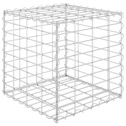 Planteringsgabion upphöjd stål 40x40x40 cm