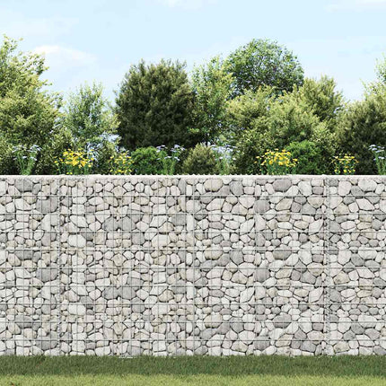 Gabion trapets upphöjd galvaniserat stål 150x20x100 cm