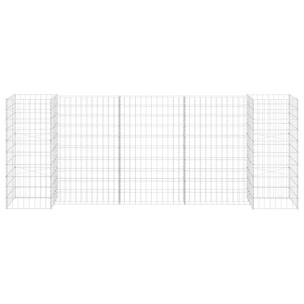 Planteringsgabion H-formad stål 260x40x100 cm
