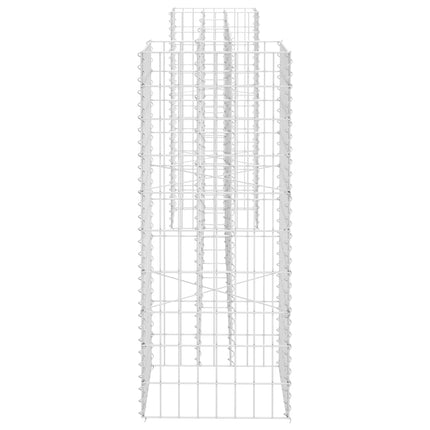 Planteringsgabion H-formad stål 260x40x100 cm