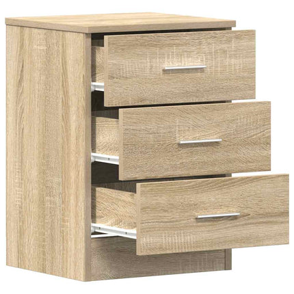 Sängbord sonoma ek 38x35x56 cm konstruerat trä
