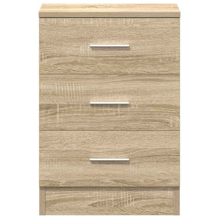 Sängbord sonoma ek 38x35x56 cm konstruerat trä