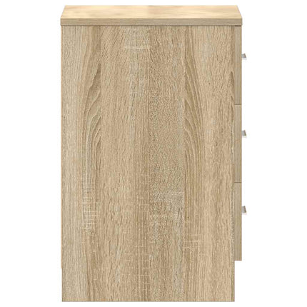 Sängbord sonoma ek 38x35x56 cm konstruerat trä