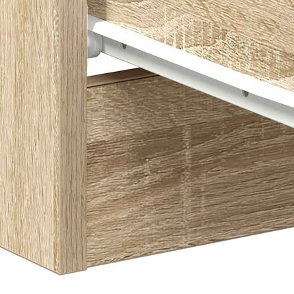 Sängbord sonoma ek 38x35x56 cm konstruerat trä