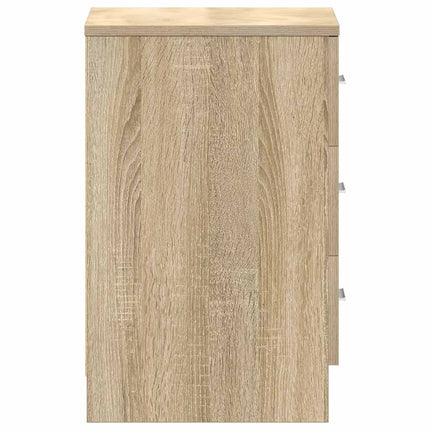 Sängbord 2 st sonoma ek 38x35x56 cm konstruerat trä