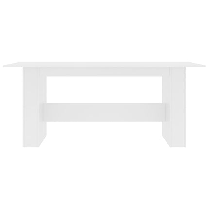 Matbord vit 180x90x76 cm konstruerat trä