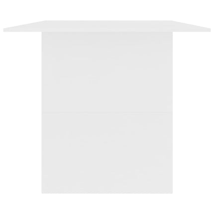 Matbord vit 180x90x76 cm konstruerat trä