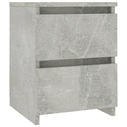 Sängbord betonggrå 30x30x40 cm konstruerat trä