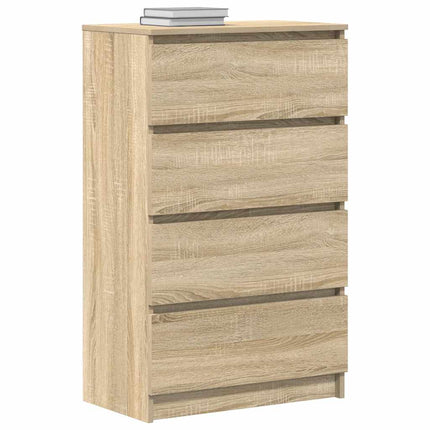 Byrå sonoma-ek 60x35x98,5 cm konstruerat trä