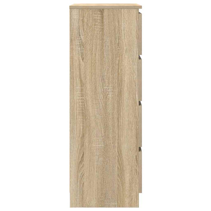 Byrå sonoma-ek 60x35x98,5 cm konstruerat trä