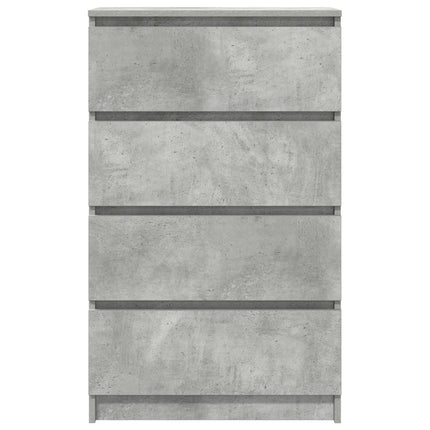 Byrå betonggrå 60x35x98,5 cm konstruerat trä