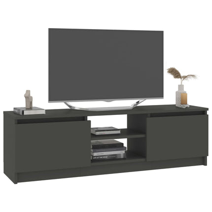 Tv-bänk grå 120x30x35,5 cm konstruerat trä