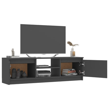 Tv-bänk grå 120x30x35,5 cm konstruerat trä