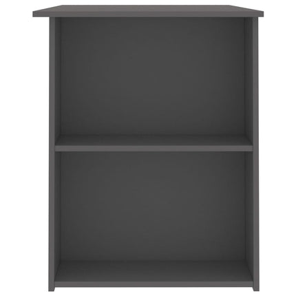 Skrivbord grå 110x60x73 cm konstruerat trä