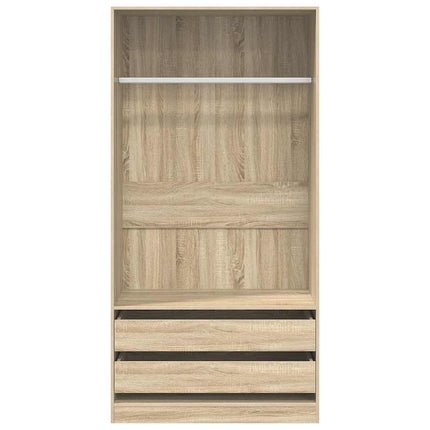 Garderob sonoma-ek 100x50x200 cm konstruerat trä