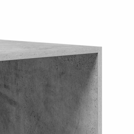 Garderob betonggrå 100x50x200 cm konstruerat trä