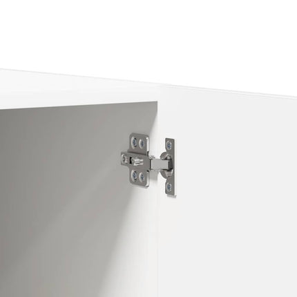 Garderob vit 80x52x180 cm konstruerat trä