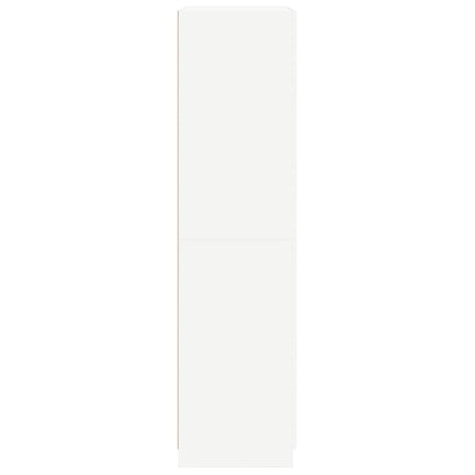 Garderob vit 90x52x200 cm konstruerat trä