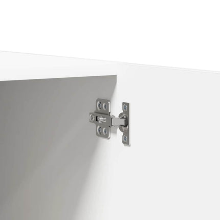 Garderob vit 90x52x200 cm konstruerat trä