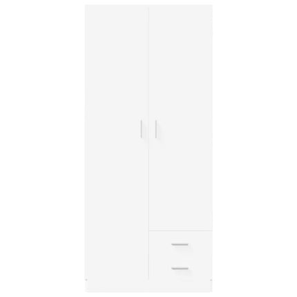 Garderob vit 80x52x180 cm konstruerat trä