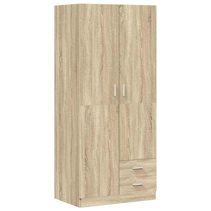 Garderob sonoma-ek 80x52x180 cm konstruerat trä