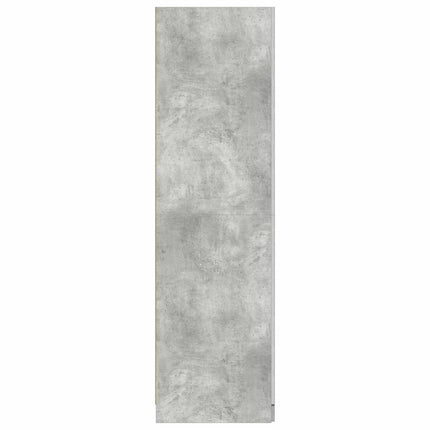 Garderob betonggrå 80x52x180 cm konstruerat trä