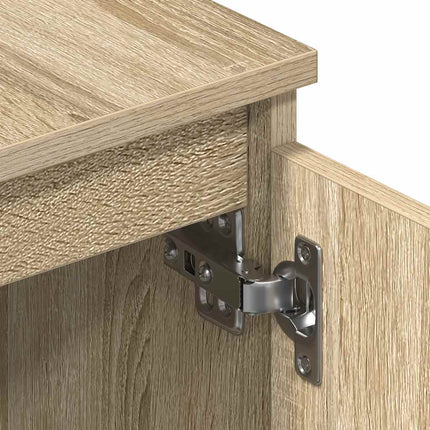 Tv-bänk sonoma-ek 140x40x35,5 cm konstruerat trä