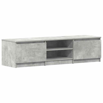 Tv-bänk betonggrå 140x40x35,5 cm konstruerat trä
