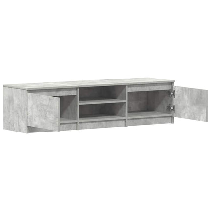 Tv-bänk betonggrå 140x40x35,5 cm konstruerat trä