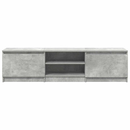 Tv-bänk betonggrå 140x40x35,5 cm konstruerat trä