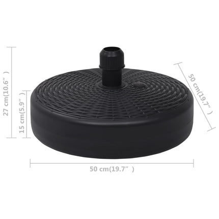 Parasollfot sand/vattenfylld 24 L svart