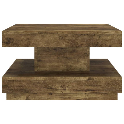 Soffbord mörkbrun 60x60x35 cm MDF
