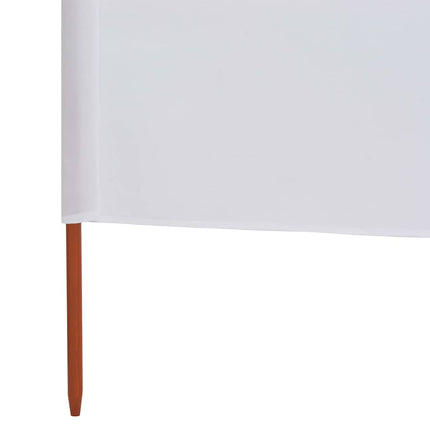 Vindskydd 3 paneler tyg 400x80 cm sandvit