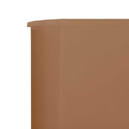 Vindskydd 3 paneler tyg 400x80 cm taupe