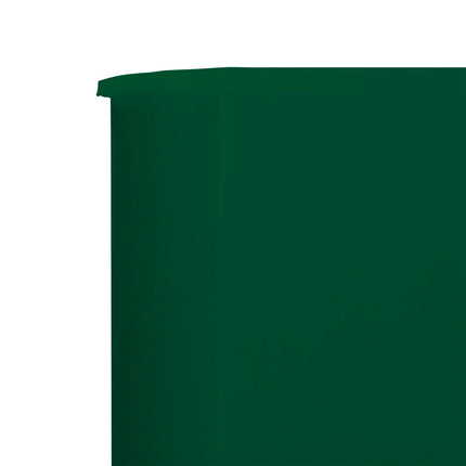 Vindskydd 3 paneler tyg 400x160 cm grön