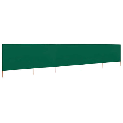 Vindskydd 5 paneler tyg 600x120 cm grön