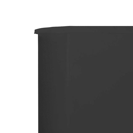 Vindskydd 5 paneler tyg 600x160 cm antracit