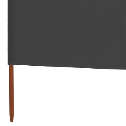 Vindskydd 5 paneler tyg 600x160 cm antracit