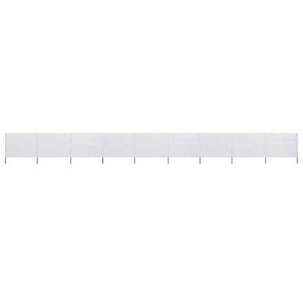 Vindskydd 9 paneler tyg 1200x80 cm sandvit