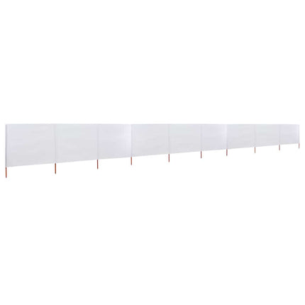 Vindskydd 9 paneler tyg 1200x80 cm sandvit